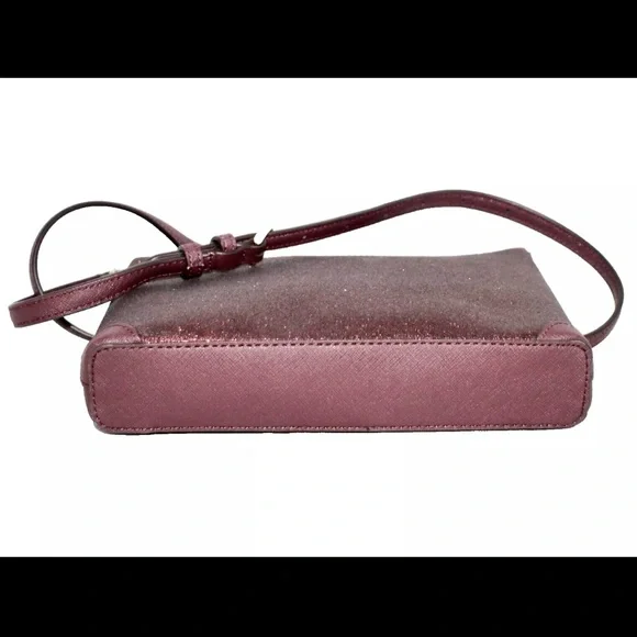 Kate Spade Crossbody Sparkly Dark Purple NWOT Glitter purse glittery bag - Picture 5 of 16